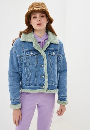 Куртка джинсовая Fadjo. Цвет: голубой