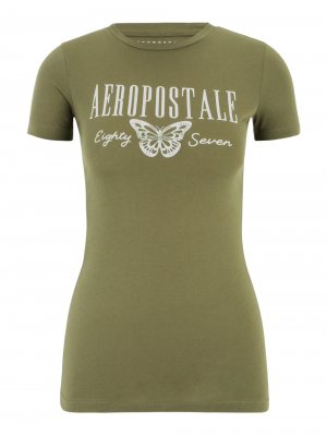 Рубашка AÉROPOSTALE, хаки Aeropostale