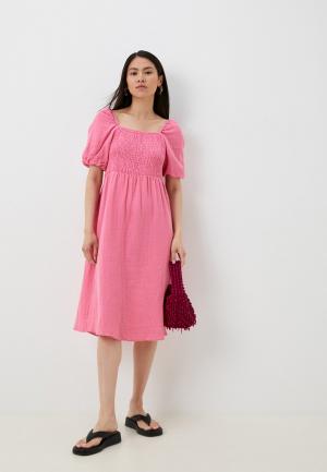 Платье Nerouge. Цвет: розовый