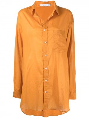 Платье-рубашка оверсайз Monita Faithfull the Brand. Цвет: оранжевый