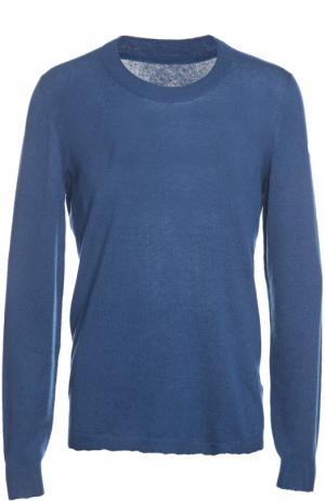 Вязаный пуловер Maison Margiela. Цвет: синий