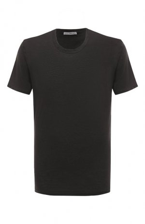 Хлопковая футболка James Perse. Цвет: серый