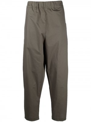 Зауженные брюки Laneus. Цвет: зеленый