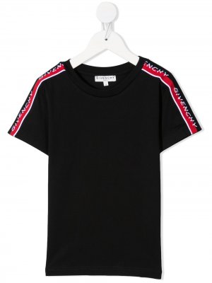 Loog-trimmed T-shirt Givenchy Kids. Цвет: черный