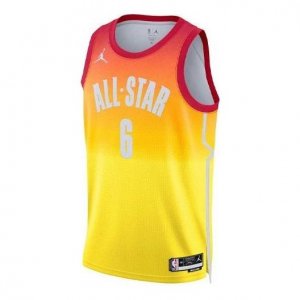 Майка Air Jordan NBA Team 2 All-Star 2023 'LeBron James 6', оранжевый Nike