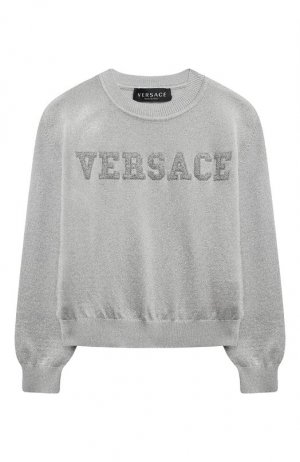 Пуловер Versace. Цвет: серебряный