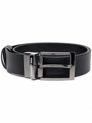 Textured buckle belt Karl Lagerfeld. Цвет: черный