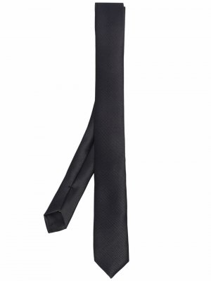 Фактурный галстук Les Hommes. Цвет: черный