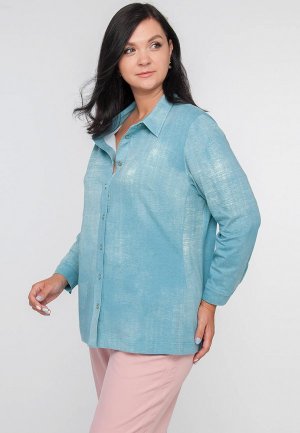 Рубашка Limonti. Цвет: голубой