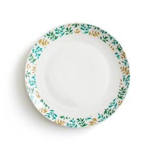 Комплект из четырех плоских тарелок LaRedoute LA REDOUTE INTERIEURS. Цвет: белый