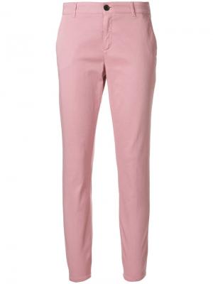 Классические облегающие брюки Department 5. Цвет: розовый