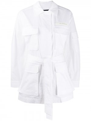 Куртка с карманами и поясом Juun.J. Цвет: белый