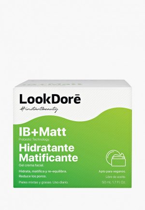 Гель для лица LookDore матирующий проблемной кожи IB+MATT MOISTURIZING MATTIFYING GEL CREAM, 50 мл. Цвет: прозрачный