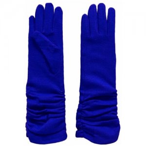 Перчатки , размер универсальный, синий Crystel Eden. Цвет: синий