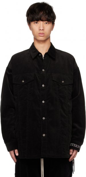 Черная рубашка с вышивкой mastermind WORLD
