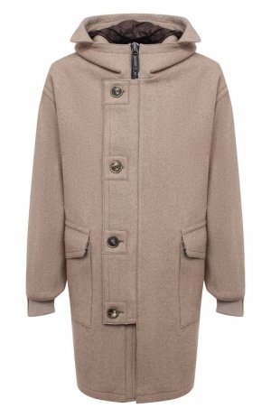 Кашемировое пальто Giorgio Armani. Цвет: бежевый