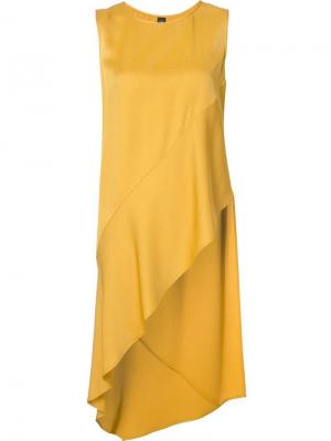Асимметричная блузка Zero + Maria Cornejo. Цвет: жёлтый и оранжевый