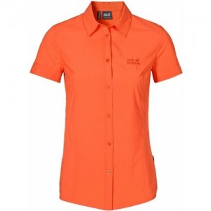 Рубашка женская Jack Wolfskin. Цвет: оранжевый