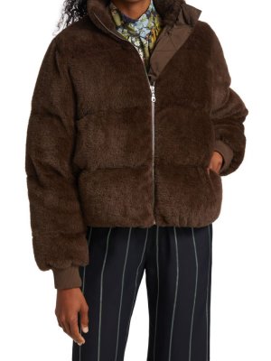 Флисовая куртка-пуховик Aria, коричневый Stine Goya