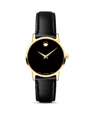 Классические музейные часы, 28 мм , цвет Black Movado