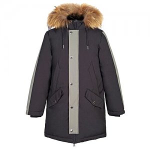 Куртка-парка зимняя для мальчика CK0254 цвет серый 8 лет Ciao Kids Collection. Цвет: серый