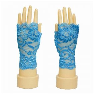 Перчатки, размер 7/S (16-18 см) Kamukamu. Цвет: голубой