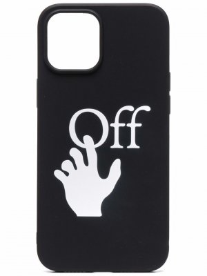 Hand Off iPhone 12 Pro Max case Off-White. Цвет: черный