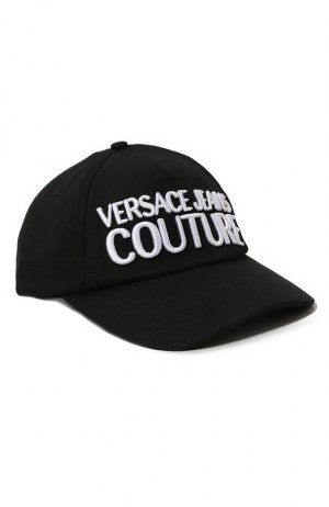 Хлопковая бейсболка Versace Jeans Couture. Цвет: чёрно-белый