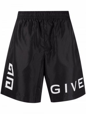 Logo-print swim shorts Givenchy. Цвет: черный