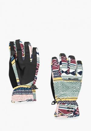 Перчатки горнолыжные Billabong KERA WOMEN GLOVES. Цвет: разноцветный