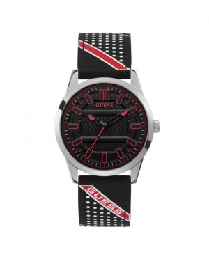 Мужские часы Hunter W1300G1 с силиконовым ремешком и красным , красный Guess