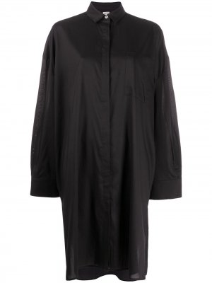 Платье-рубашка с длинными рукавами Totême. Цвет: черный