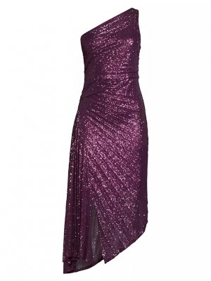 Асимметричное платье Ava с пайетками , фиолетовый Ungaro