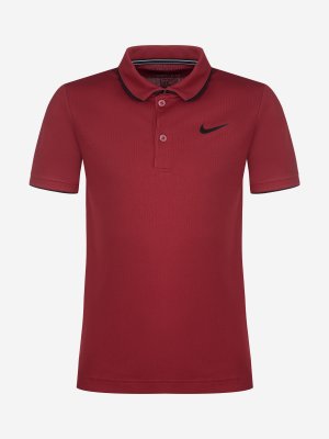 Поло для мальчиков Court Dry Team, Красный, размер 128-137 Nike. Цвет: красный