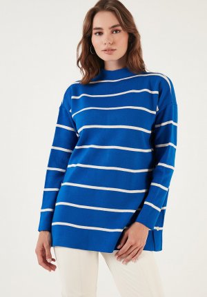 Вязаный свитер , цвет royal blue/cream LELA