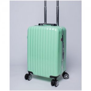 Поликарбонатовый чемодан для ручной клади размер S цвета Аквамарин Ambassador. Цвет: зеленый/бирюзовый