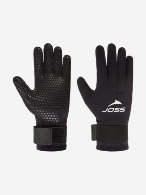 Перчатки неопреновые , 3 мм, Черный, размер 8.5 Joss. Цвет: черный