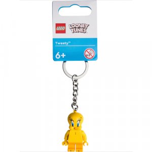 Брелок Лего Looney Tunes - Пташка Твити, гладкая фактура, желтый LEGO. Цвет: желтый
