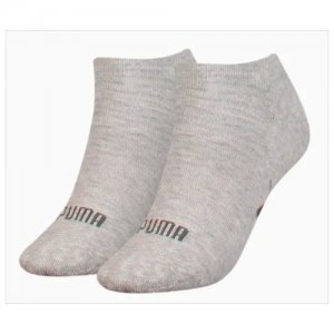Носки SNEAKER KIDS 2P drizzle melan размер 35-38 PUMA. Цвет: серый