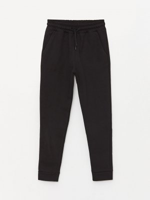 Базовые спортивные штаны для мальчиков с эластичной резинкой на талии , черный Black&Small