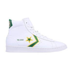 Кроссовки унисекс Pro Leather Mid Boston Celtics White Clover Amarillo 167061C Converse