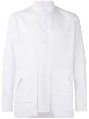 Рубашка с крупными карманами Letasca. Цвет: белый