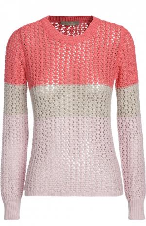 Вязаный свитер Cruciani. Цвет: коралловый