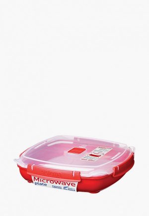 Контейнер для хранения продуктов Sistema MICROWAVE, 1,3 л. Цвет: красный