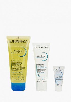 Набор для ухода за телом Bioderma Комплекс атопичной кожей Atoderm. Цвет: прозрачный