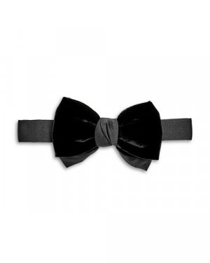 Бархатный галстук-бабочка Paris Velvet , цвет Black Lanvin