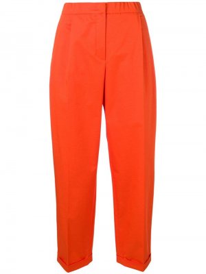 Укороченные брюки свободного кроя Odeeh. Цвет: оранжевый