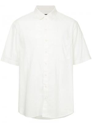 Пляжная рубашка с короткими рукавами Bassike. Цвет: белый