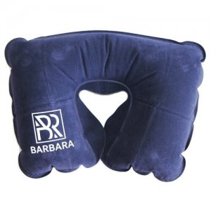 Подушка , надувная, 1 шт., синий Barbara. Цвет: синий