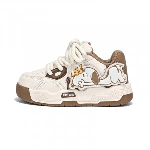 Kids Стильная обувь для детей, шоколадно-коричневый Snoopy